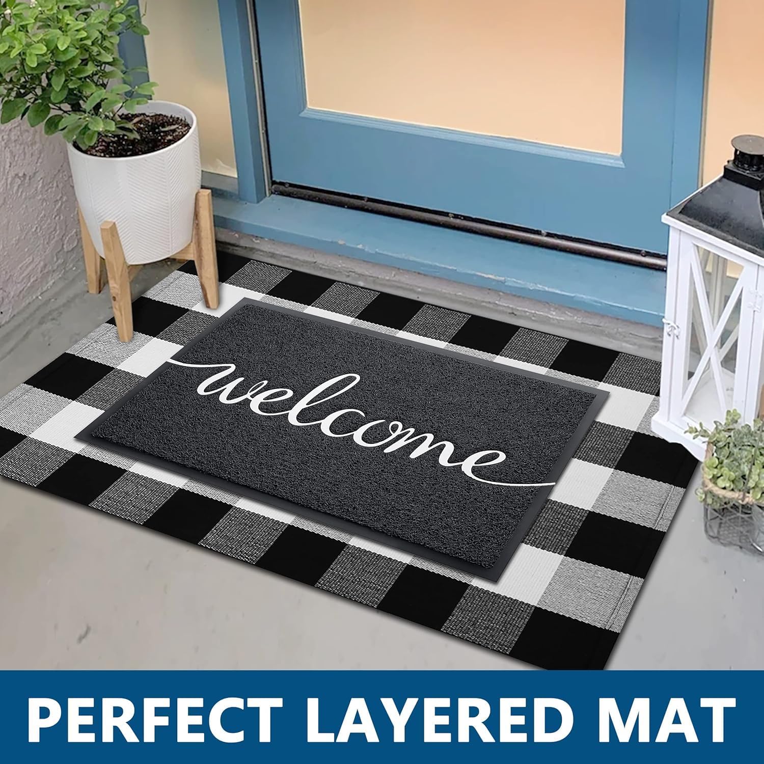 Funny Welcome Mats, Front Door Mat For Outside Entry, Doormat Outdoor/Indoor Entrance, Rugs Entryway Indoor, Outdoor Home Porch Decor 30"X17.5"