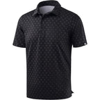 Men'S Golf Shirt Short Sleeve Dry Fit Polo Moisture Wicking Print Collared Golf Shirts For Men Casual Lightweight