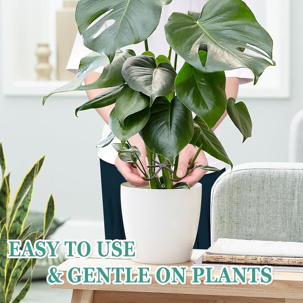 8Pcs Plant Stem Support, Plant Support For Indoor Plants, Plastic Reusable Plant Stabilizer, Indoor Plants Accessories