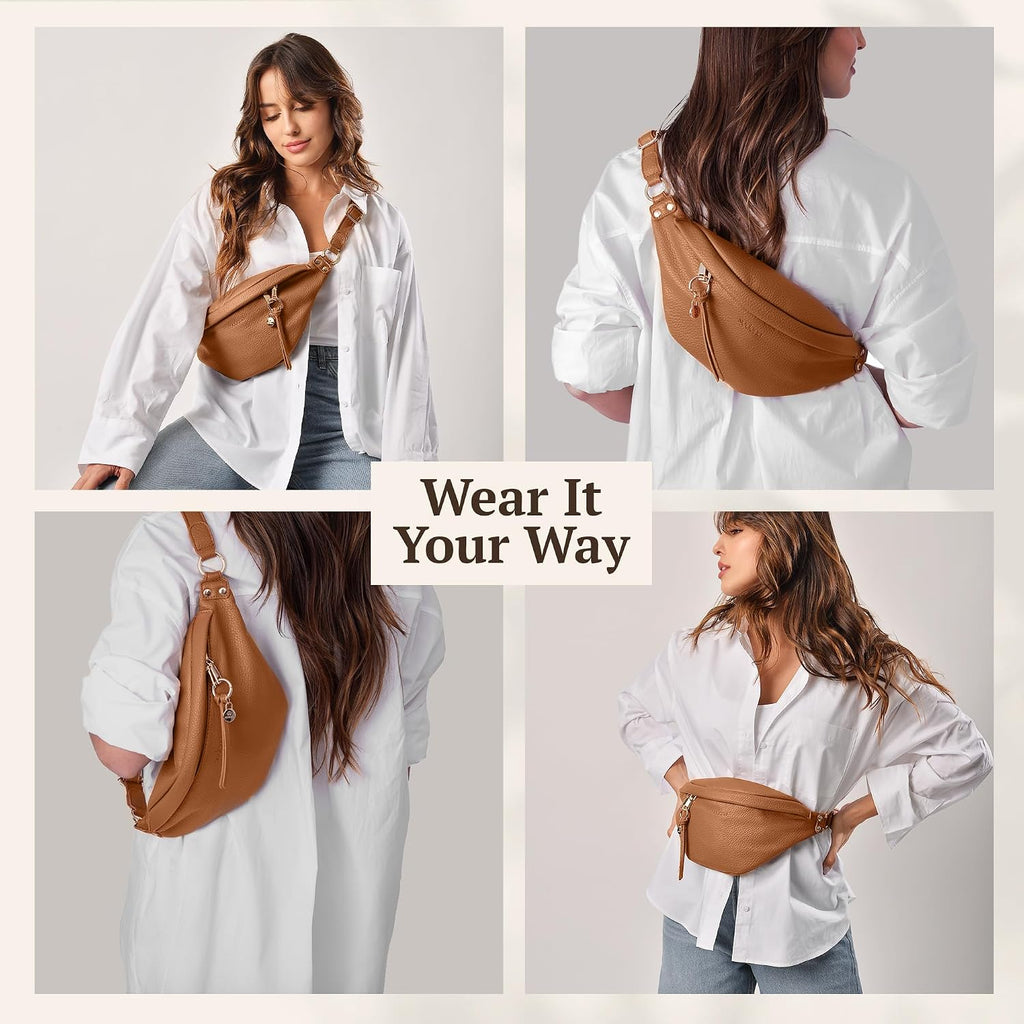 Anti Pickpocket Bag - Rfid Crossbody Bag For Travel, Adjustable Strap Multiple Compartments Anti Theft Crossbody Bags For Women Vegan Travel Size Essentials Crossbody Bags For Women Large Size