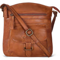 Oak Leathers Leather Crossbody Bag For Women With Adjustable Sling Strap - Medium Size Crossover Shoulder Handbag Purse