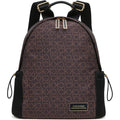Calvin Klein Jessie Organizational Backpack, Brown/Khaki/Black, One Size