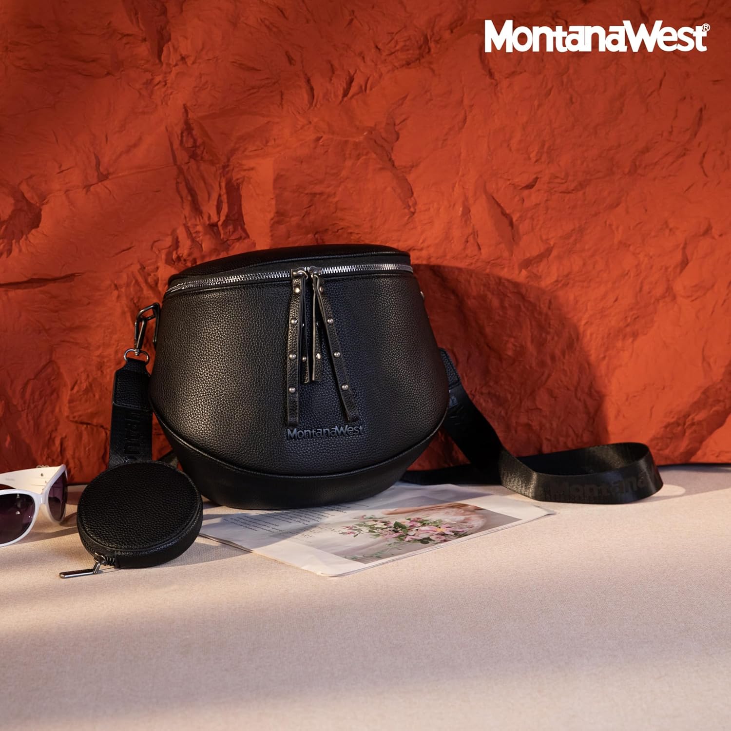 Montana West Crossbody Bags for Women Bum Bag Sling Purse with Adjustable Strap and Coin Purse
