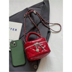 Women'S Quilted Zipper Crossbody Handbags Y2K Top Handle Small Bucket Bags Designer Satchel Purses