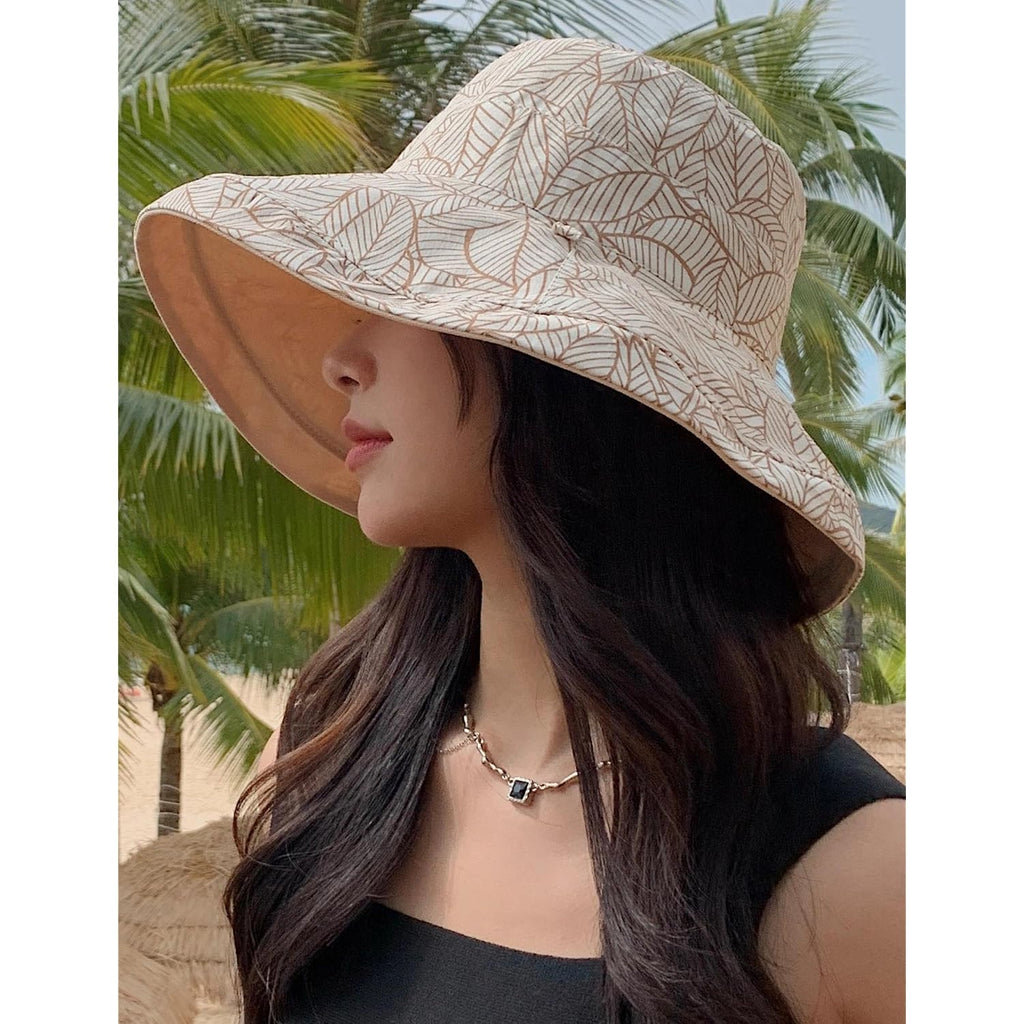 Farodor Women'S Reversible Bucket Hat Uv Protection Packable Travel Cap Wide Brim Sun Hats 2026