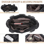 Angel Kiss Hobo Bags for Women Vegan Leather Shoulder Purses and Handbags Ladies Roomy Tote Bags Purse with Crossbody Strap
