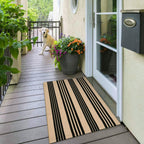 OJIA Front Door Mat 24"x51", Machine Washable Porch Rug Outdoor Door Mat Striped Entryway Rugs Indoor Outdoor Rugs Cotton Woven Entry Rug for Kitchen/Bathroom/Farmhouse/Home Entrance