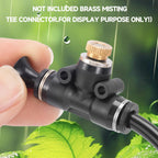 20 Pack Brass Misting Nozzles With 20Pc Brass Misting Nozzles O Ring,Heavy Duty Misting Nozzle 0.02" Orifice (0.5 Mm)10/24 Unc For Outdoor Cooling System Dust Control