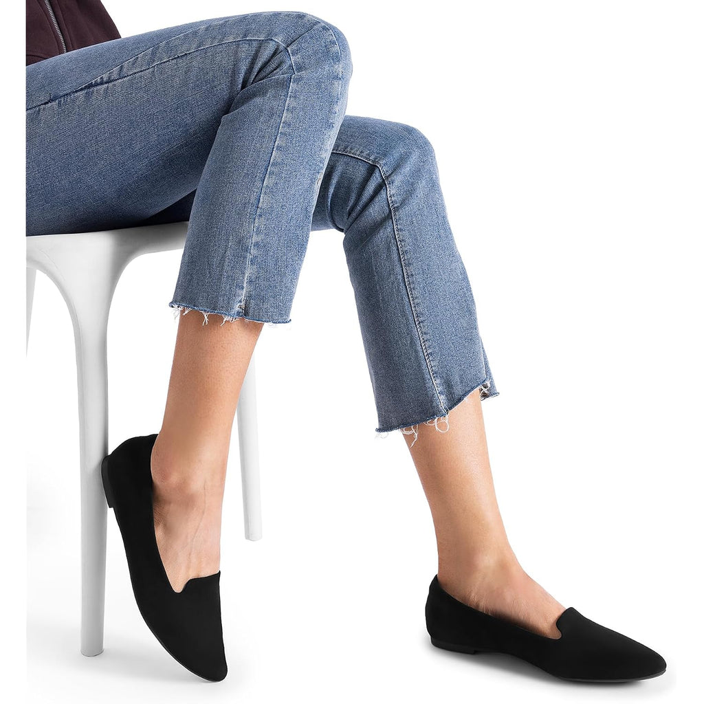Dream Pairs Women'S Pointed Toe Slip-On Dressy Flat Shoes Comfortable Business Casual Dress Shoes For Office Work