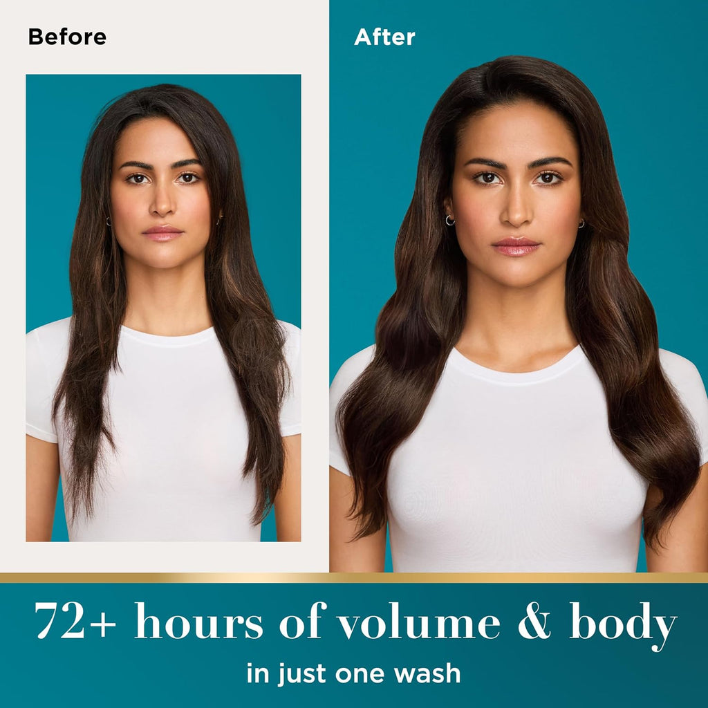 Ogx Thick & Full + Biotin And Collagen For Hair Volume & Body, Sulfate Free Volumizing Shampoo & Conditioner Set For Fine & Thinning Hair, Nutrient-Infused, Vitamin B7, 13 Fl Oz, 2 Pack