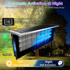 Powerful Large Solar Bug Zapper Outdoor For 4000 Sq.Ft, Rechargeable Mosquito Zapper With High Powered, Waterproof Solar Bug Zapper For Patio Garden, Backyard, Rv, Camping With 18W Solar Panel