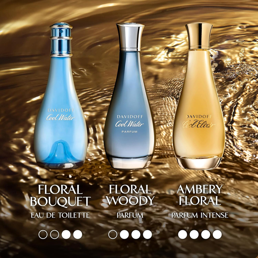 Davidoff Cool Water Eau De Toilette – Fresh Floral Women'S Perfume – With Notes Of Watermelon, Lily Of The Valley & Musk – Long Lasting Fragrance