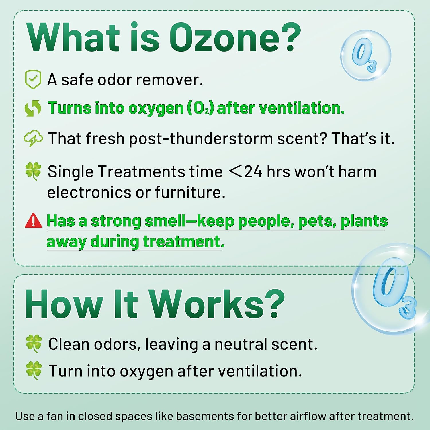 Ozone Generator 45,000Mg/H, Home/Industrial O3 Car Deodorizer. Ozone Machine Air Ionizer Ozone Odor Eliminator For Strong Odor. Odor Eliminator For Home, Car, Pet. Room Deodorizer For 2500 Sq Ft.