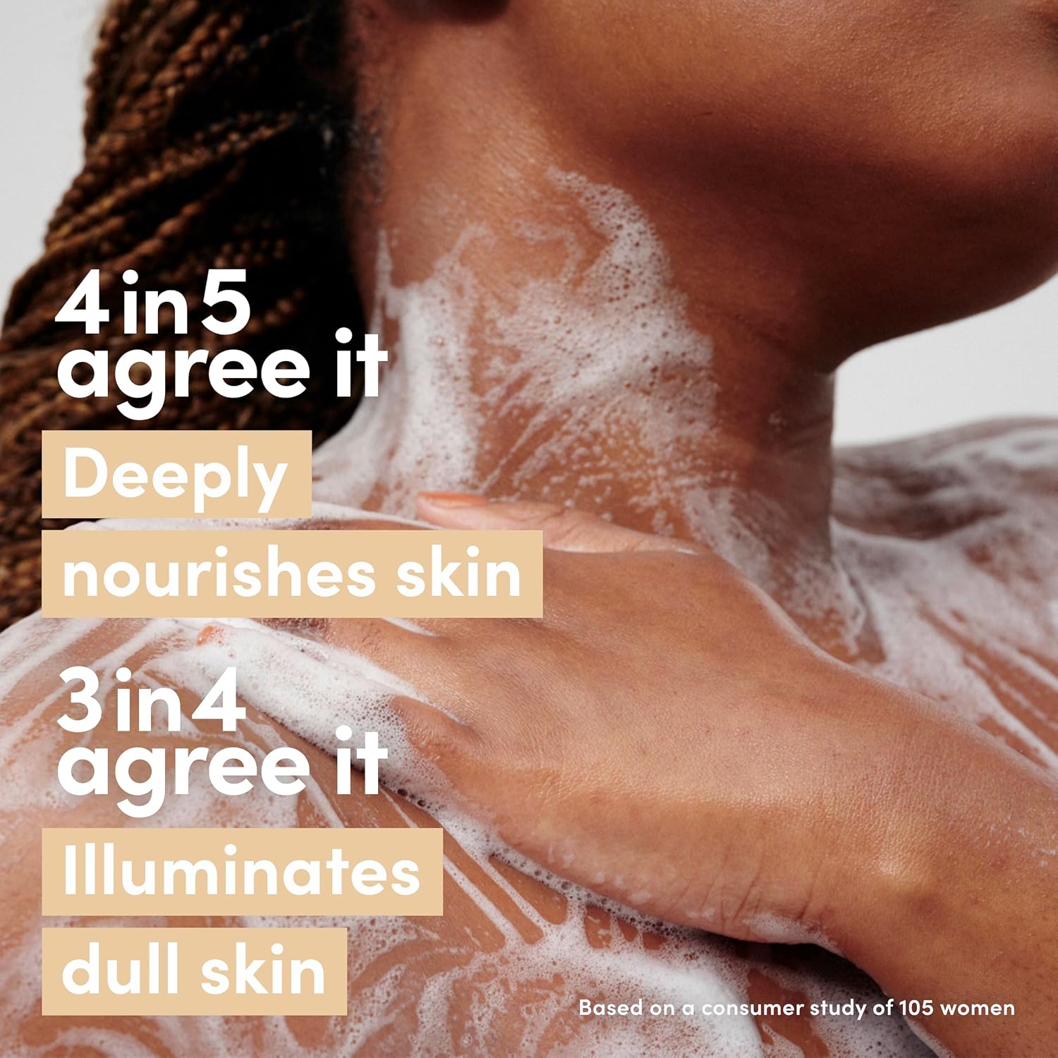 Dove Body Wash Melanin Radiance Nourishes For Restored Radiance 5% Pro-Ceramide Serum With Nourishing Oil Blend 18.5 Oz