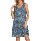 Elescat Womens Summer Dresses Casual V Neck Sleeveless Pockets Beach Loose Tank Sundress 2026