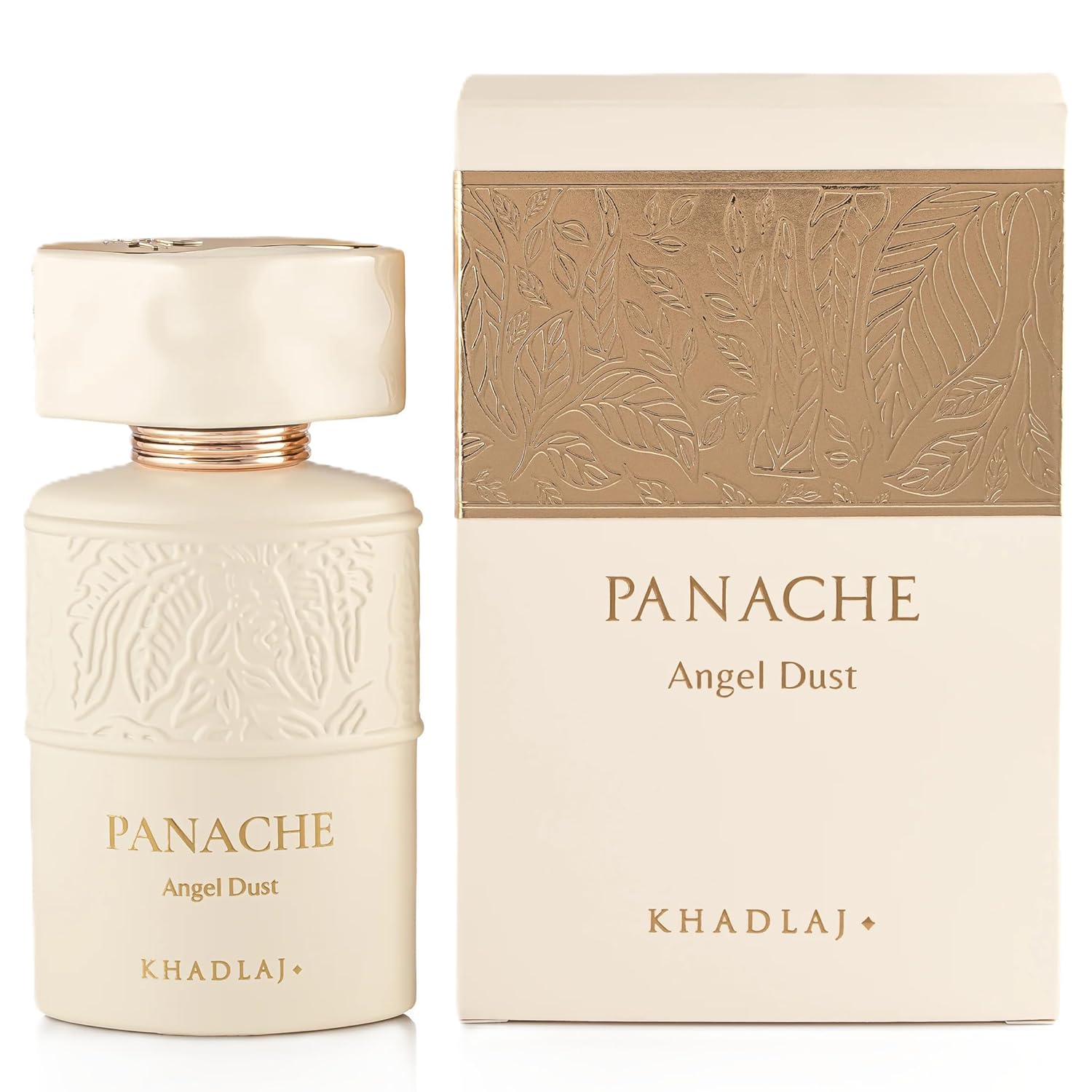 Khadlaj Panache Angel Dust – Sweet, Fruity, Creamy, Musky – Extrait de Parfum Spray Long-Lasting Fragrance for Women, 3.4 Ounce / 100ml