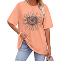 Adorejoy Oversized Tshirts For Women Crewneck Summer Graphic Tees Short Sleeve Loose Basic Tops 2026