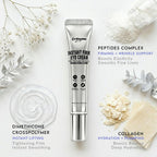 Instant Eye Tightener Cream – Anti Aging Eye Treatment For Eye Bags & Wrinkles – Instant Face Lift Effect For Under Eye Puffiness, Fine Lines & Tired Eyes – 5-Minute Firming Formula – 15Ml