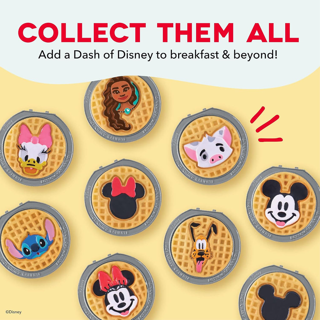Disney | Dash Multimaker® Mini Maker System - Electric Waffle Maker & Swappable Plates - 1 Multimaker®, 4 Plates, Mickey Mouse & Friends Design, Aluminum