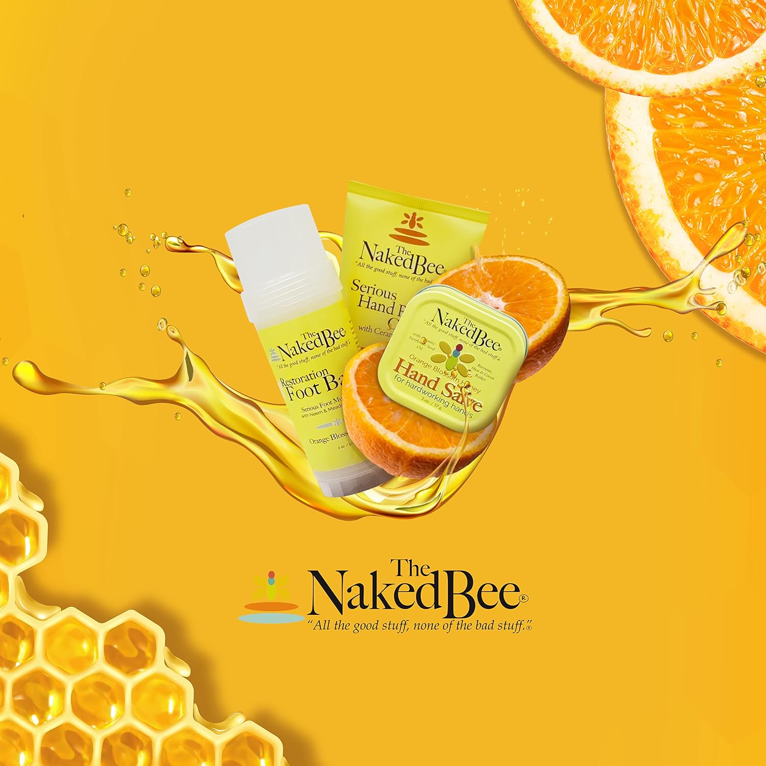 The Naked Bee Orange And Blossom Honey Moisturizing Hand And Body Lotion, 6.7 Ounce