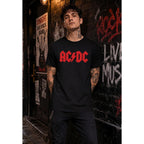 Tstars Ac/Dc Jagged Logo Band Power Up Tee For Men For Those About To Rock N Roll Shirt T-Shirt