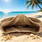 Beach Bags For Women Boho Straw Purse Summer Woven Shoulder Bag Handbag Crochet Mesh Tote Bag Vacation Purse