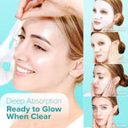 Ebanel Bio Collagen Face Mask, 4-Pack Hydrating Face Masks With 7 Peptides, Hyaluronic Acid, Niacinamide, Centella, Rose Water, Ceramide, And B5, Glass Skin Tightening And Lifting Korean Sheet Masks