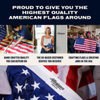 Allegiance Flags Made In Usa American Flags For Outside 3X5 Ft | Premium Us Flag With American-Sourced 200D Nylon, Embroidered Stars, Hand-Sewn Stripes | Heavy Duty All-Weather & Fade Resistant