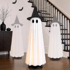 Halloween Decor Indoor 46.5" Lighted Animated Floating Ghost With Spooky Sound & Touch Activated Sensor Spooky Ghosts Halloween Decor For Party Home Haunted House