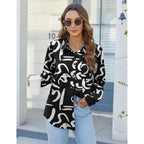 Womens Button Down Shirts Long Sleeve Dress Shirts Casual V Neck Collared Tops Work Office Blouse with Pocket