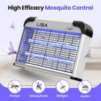 Liba Bug Zapper 2800V Indoor, With 2 Extra Replacement Bulbs | 2800V Grid Kills Flies And Mosquitoes, Removable Washable Tray, Indoor Insect Killer, Easy-To-Clean