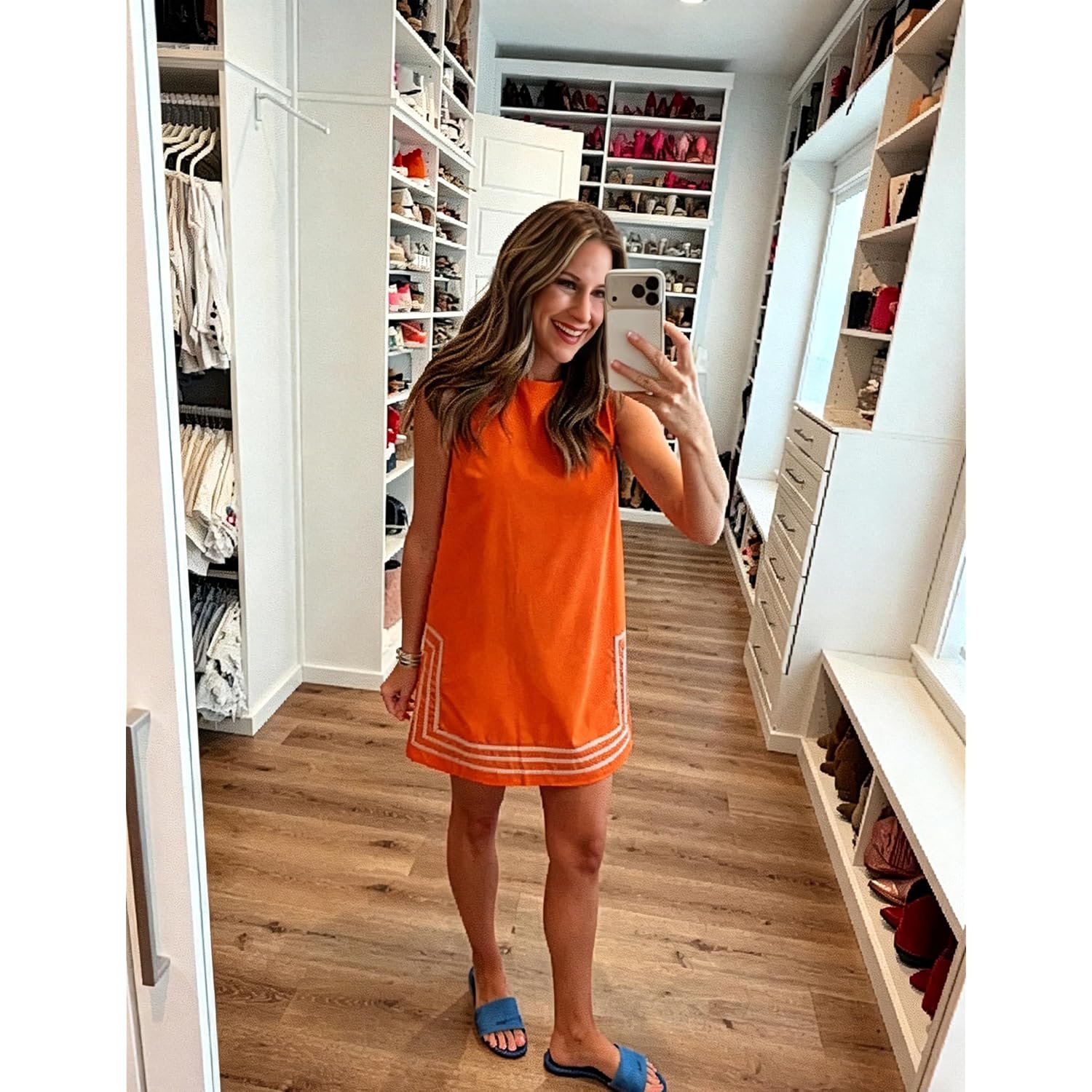 Womens Summer Boho A-Line Mini Dress Sleeveless Sundress Color Block Beach Coverups