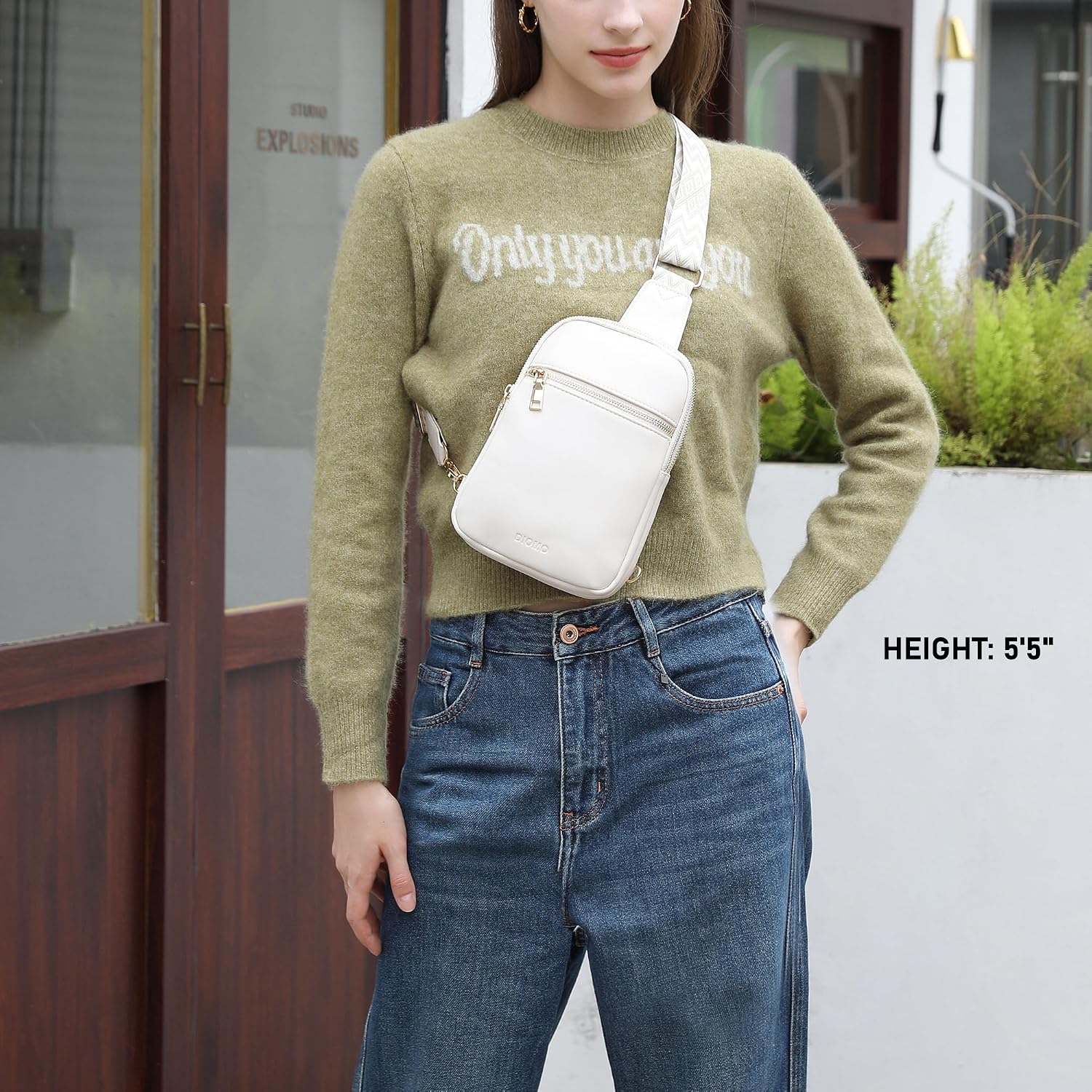 Anti Theft Small Sling Bag For Women Cross Body Bag Trendy, Rfid Fanny Packs Vegan Leather For Women Travel Belt Purse