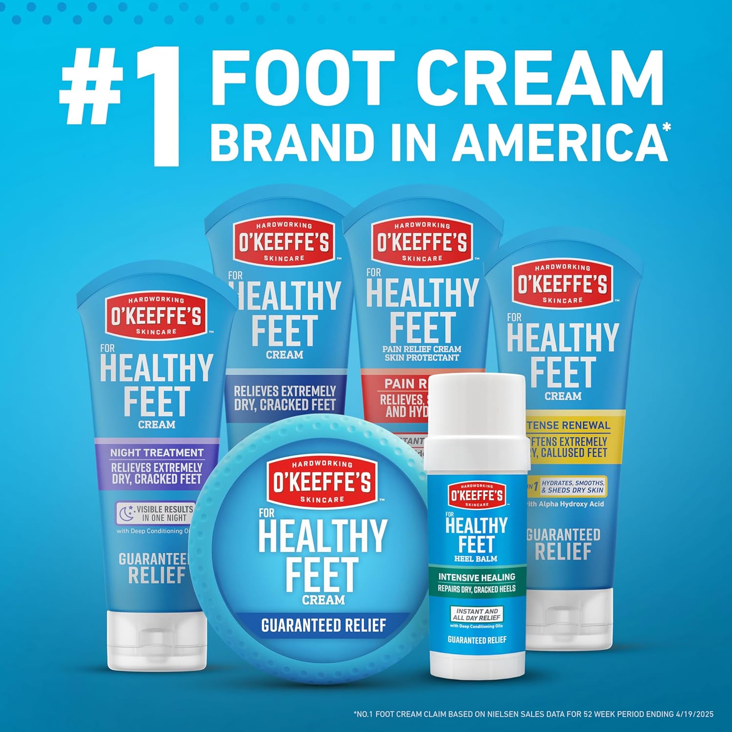 O'Keeffe's for Healthy Feet Intensive Healing Balm; Guaranteed Relief for Extremely Dry; Cracked Feet; Heel Balm that Instantly Fills Dry; Cracked Heels; 2.2oz Balm Stick; (Pack of 1)