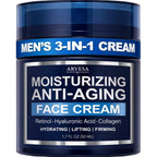 Mens Face Moisturizer Cream - Anti Aging Cream With Retinol, Collagen & Hyaluronic Acid Lightweight After Shave Lotion For Men - Hydrating, Firming & Wrinkle Repair - Day & Night Facial Men Skin Care
