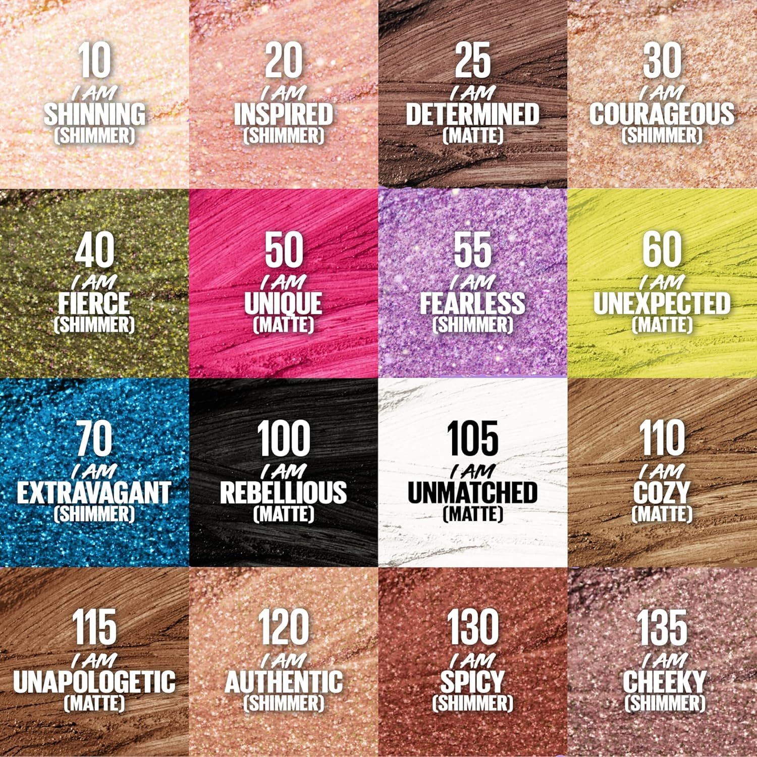 MAYBELLINE Color Tattoo Longwear Multi-Use Eye Shadow Stix, Eye Makeup, I am Determined (Dark Brown Matte)