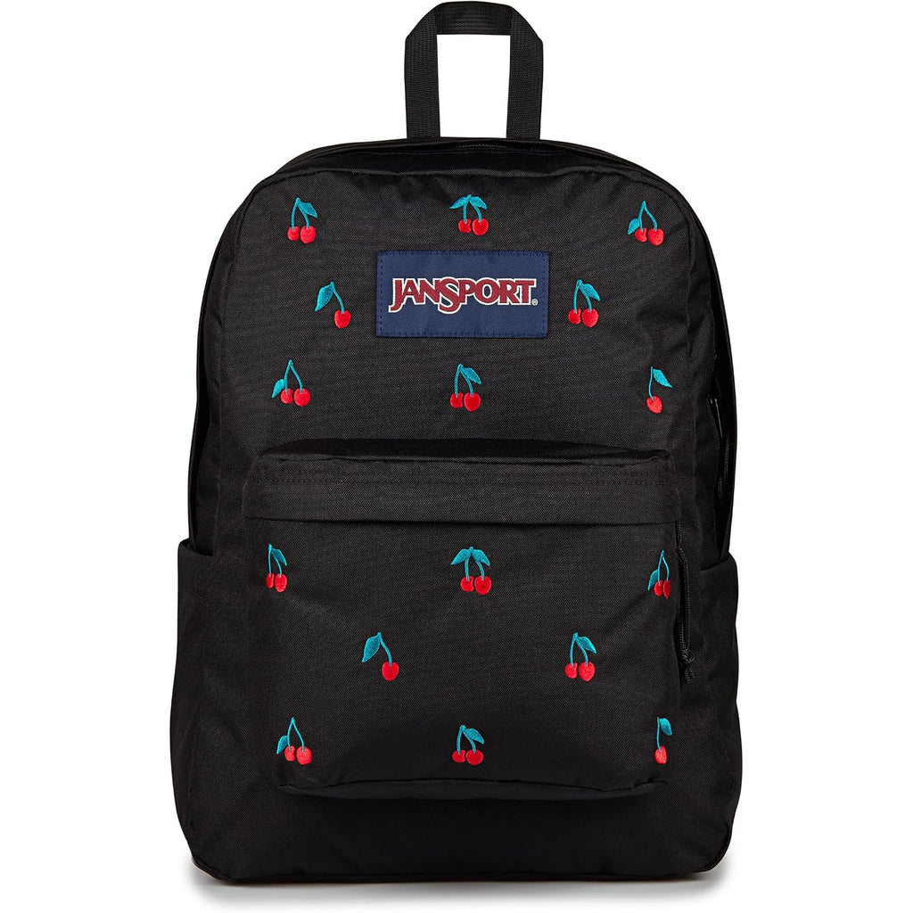 Jansport Superbreak Plus Fx Backpack - Work, Travel, Or Laptop Bag With Water Bottle Pocket - Surreal Sensations Black