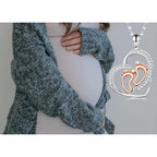 Pregnancy Gifts for First Time Mothers: Mom to be Sterling Silver Necklace Bracelet Earrings for Expecting Women Gifts for Pregnant Wife Daughter Sister Friends