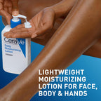 Cerave Daily Moisturizing Lotion For Dry Skin, Body Lotion & Face Moisturizer With Hyaluronic Acid And Ceramides, Daily Moisturizer, Fragrance Free, Oil-Free, 19 Ounce