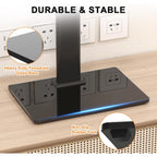 Universal Swivel Tv Stand Base Table Top Tv Stand For 17-43 Inch Tvs Height Adjustable Monitor Mount Stand, Holds Up To 88Lbs, Max Vesa 200X200Mm, Ts205