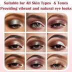 Ucanbe 8 Color Matte Sparkling Shimmer Baked Eyeshadow Palette – Highly Pigmented, Smooth & Blendable Formula With Neutral & Earthy Tones For Everyday & Dramatic Eye Makeup Pallet