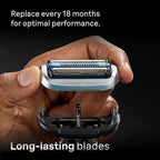 Braun Electric Razor for Men Series 7, Electric Shaver, Extra Head, Precision Trimmer, 4-in-1 Clean & Charge Center, Case, S7 7187ps