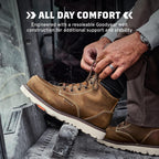 Brunt Marin Welted (Comp Toe) - 8" Waterproof Safety Toe Wedge Work Boot - Goodyear Welt Construction - Eh & Esr Rated - Oil & Slip Resistant - Adjustable Width System