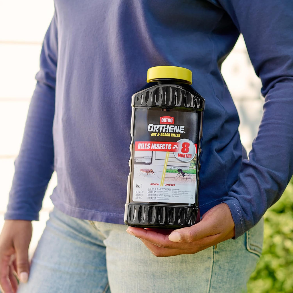 Ortho Orthene Ant & Roach Killer, 1 Lb. | Provides Long-Lasting Insect Control, Bug Killer For Indoor And Outdoor Use, Roach Killer Powder Dust