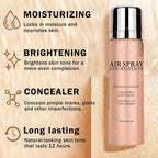 Air Brush Makeup Foundation,Flawless Airbrush Foundation for Older Women,Teenagers,Middle-aged and Mature Skin,Lightweight Moisturizing,Buildable Coverage for Smooth Radiant Skin (02 Beige)