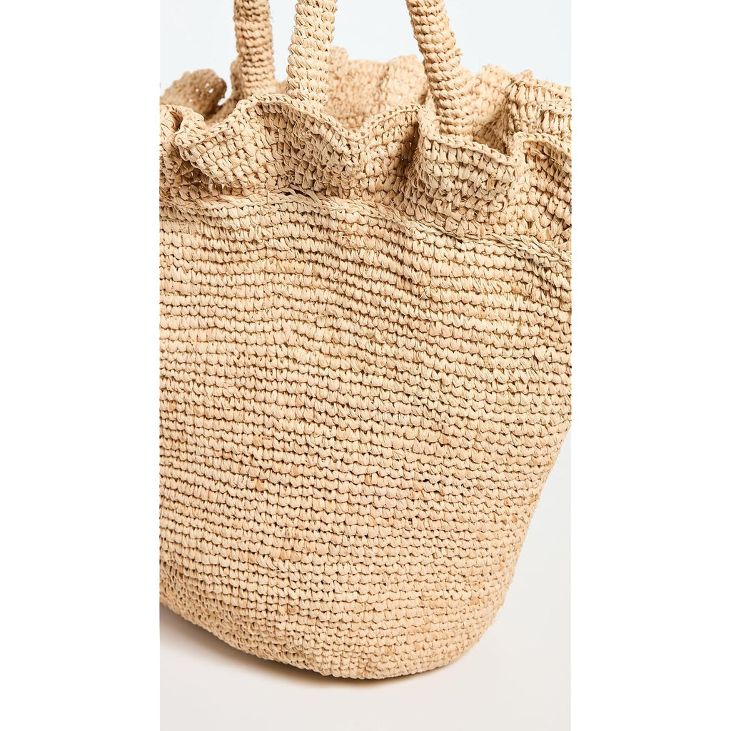 Loeffler Randall Women'S Cyrus Raffia Woven Tote With Ruffle