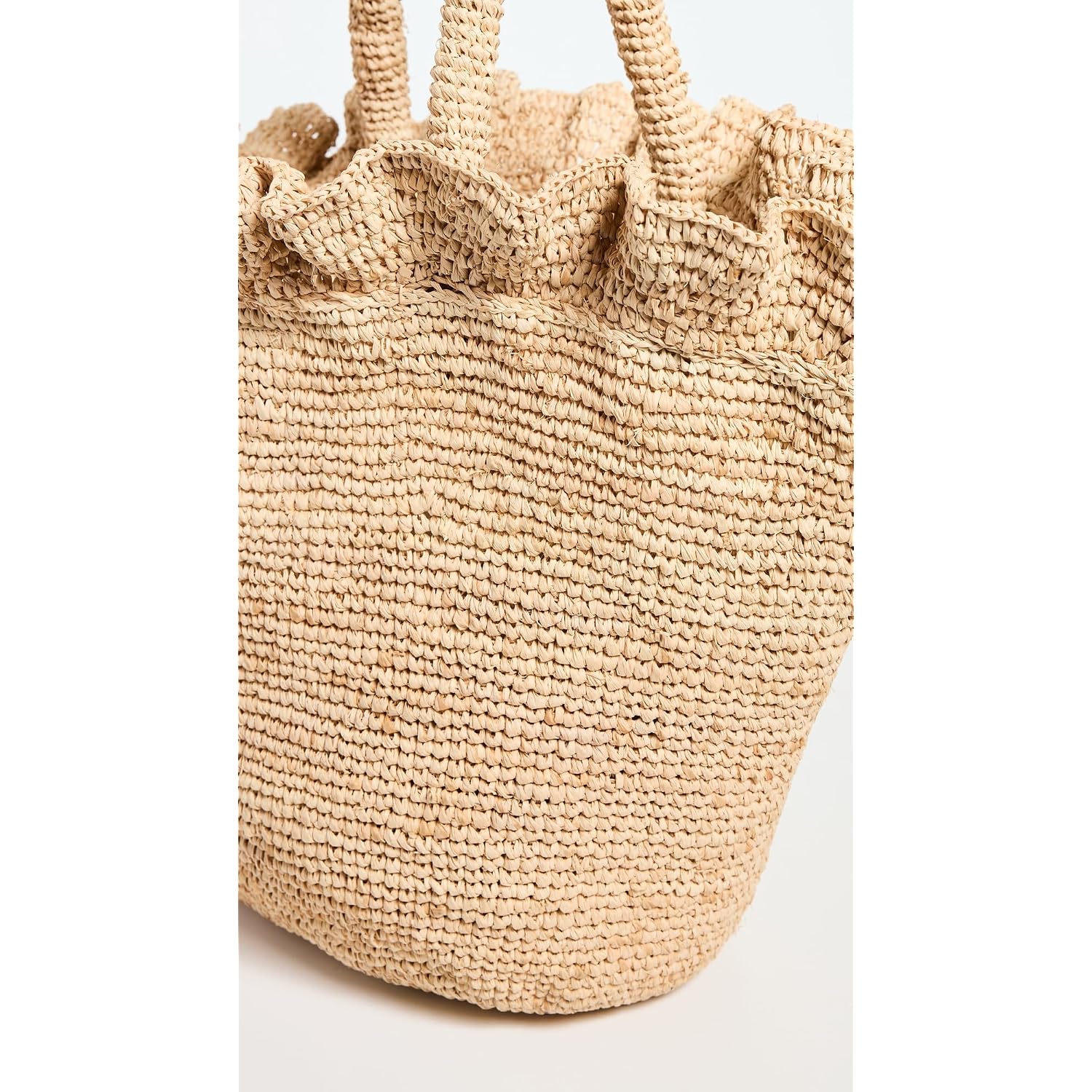 Loeffler Randall Women'S Cyrus Raffia Woven Tote With Ruffle