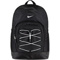 Nike 3Brand Kids Blitz Bungee Backpack For School, Black/White | Padded 17-Inch Laptop Sleeve And 2 Mesh Bottle Pockets. Bookbag For Boys, Girls, Sports, Gym, And Travel.