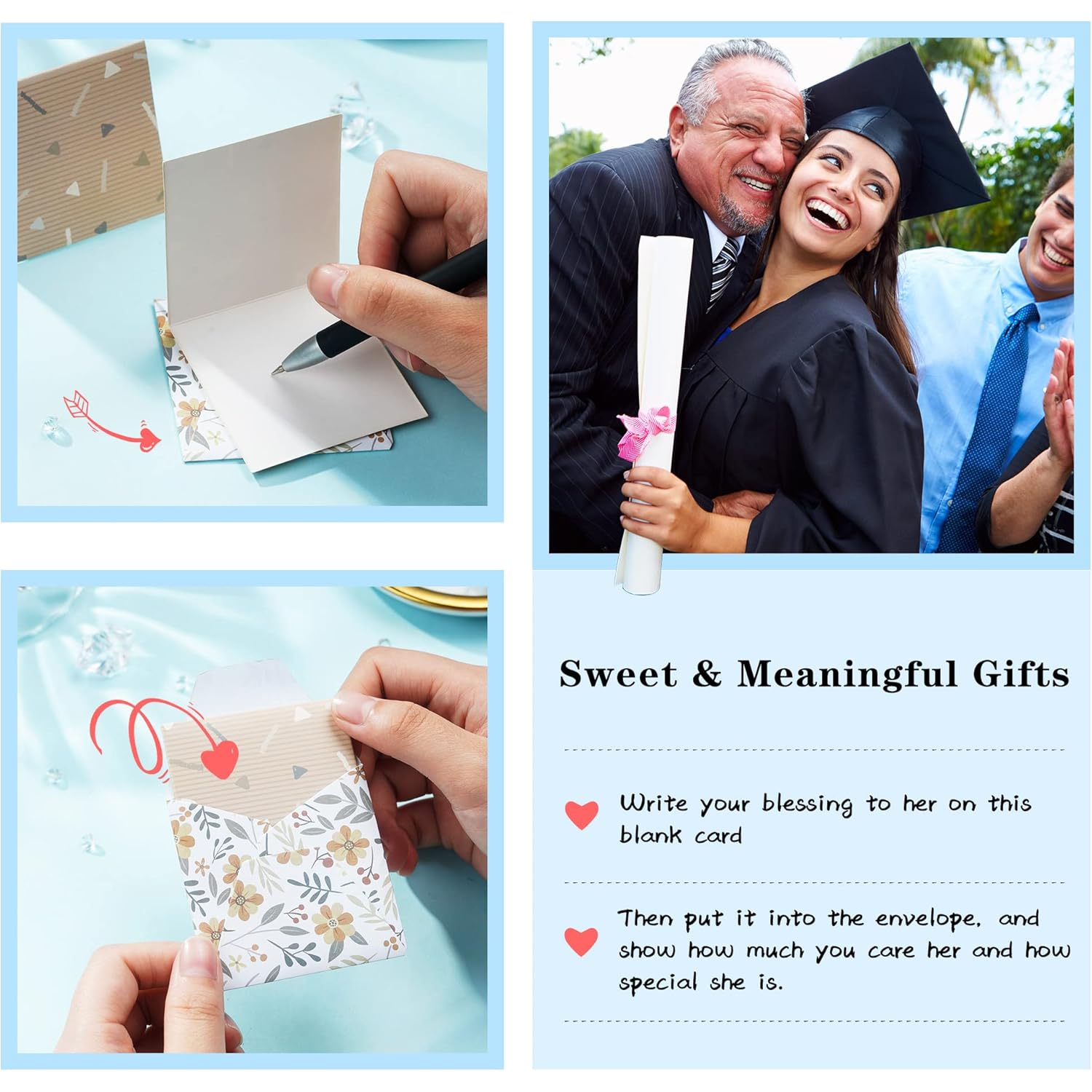 2026 Graduation Gifts - 14K White Gold Plated Graduation Necklaces for Women Class of 2026 Gifts Women Her Daughter Granddaughter Niece Gift