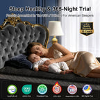 16 Inch King Size Mattress, Upgraded Luxury Hybrid King Mattress In A Box With 7-Zone Support For Cool Night & Pressure Relief, Motion Isolation, Assembled In Usa, 365-Night Trial, Medium Firm